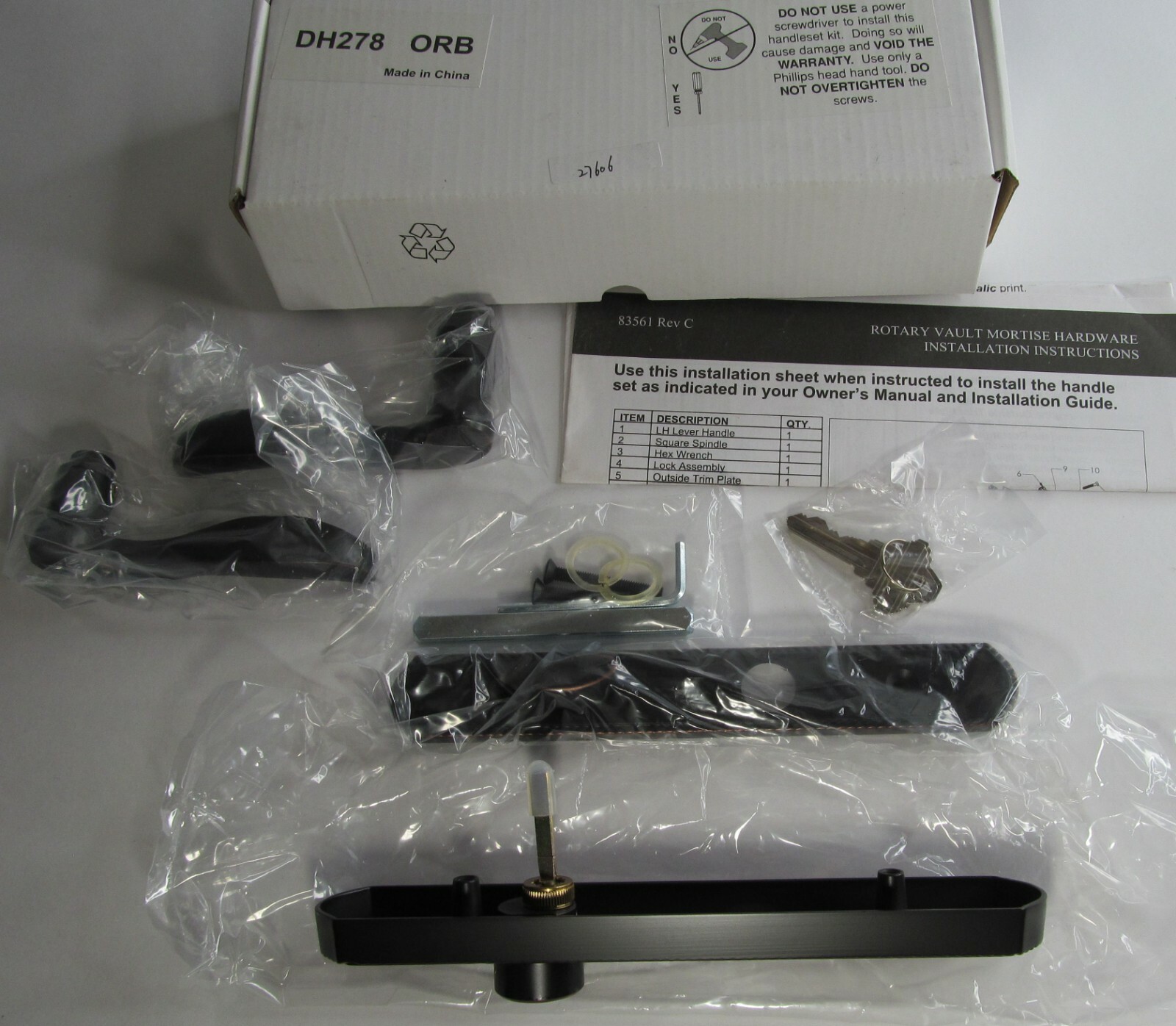 NEW BRONZE STORM DOOR MULTI-POINT MORTISE LOCK SET/ KIT HARDWARE HSI DH 278 gallery