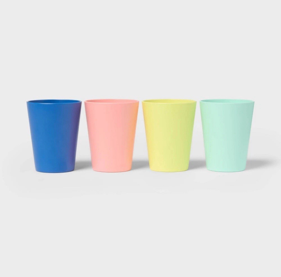 Sun Squad 4pk Low Drinkware 11.5oz Multicolor BPA-Free Plastic Cups New gallery