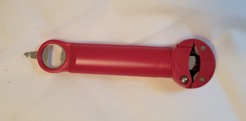 Multi-Function Retractable Jar Lid & Bottle Opener NIB You Choose RED or BLACK gallery