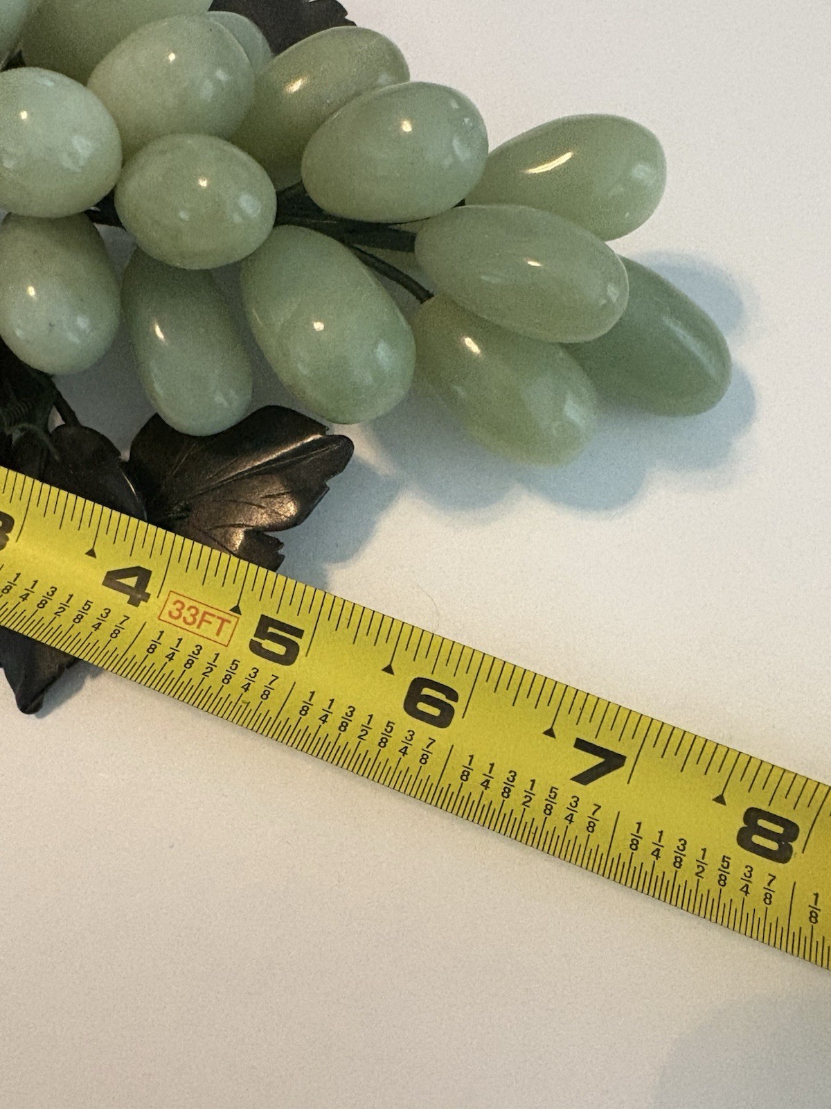 MCM Decor Stone Green Realistic Grape Cluster Leaves Jade Color Jadiete? gallery