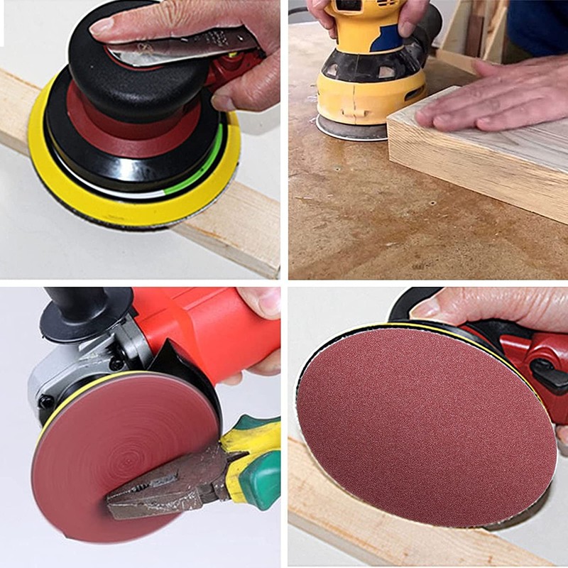 PSA Sanding Discs, 12-inch Self Stick Adhesive Back Sandpaper, 80 Grits No-Ho... gallery