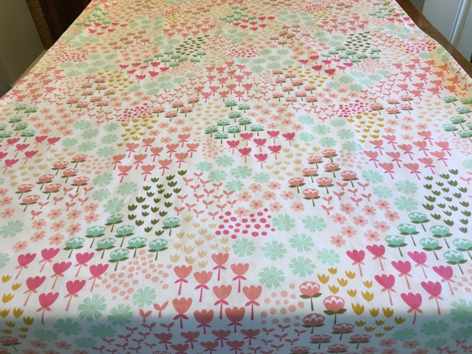 Pillowfort Window Panel with flowers lined 42x94 gallery