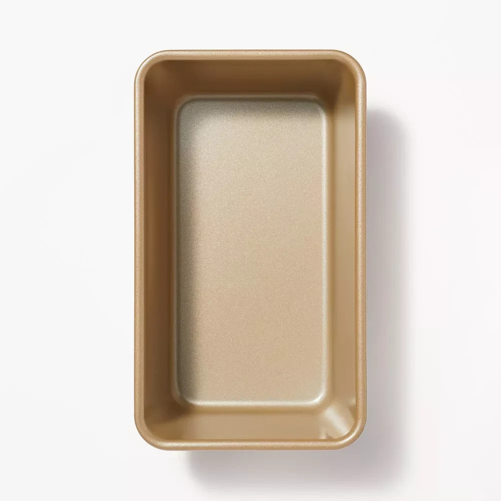 5"x9" Nonstick Aluminized Steel Loaf Pan Gold - Figmint™: Bread Loaf Pan, Dishwa gallery