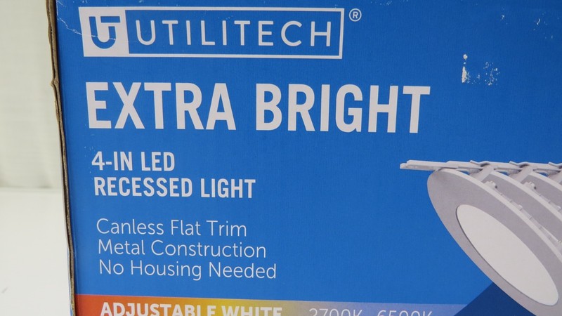 Utilitech Extra Bright 4" LED Recessed Light 6 Count 5996863 750 Lumens gallery