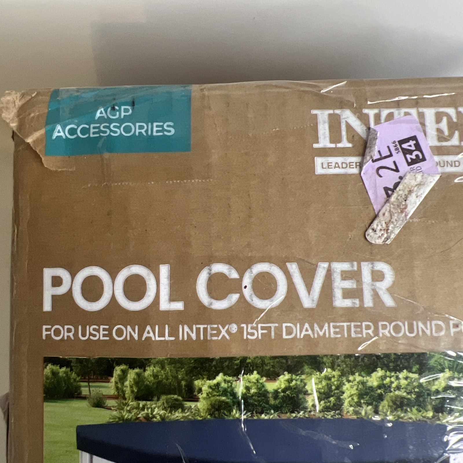 Intex 28032E 15 Foot Round Above Ground Swimming Pool Cover, (Pool Cover Only) gallery