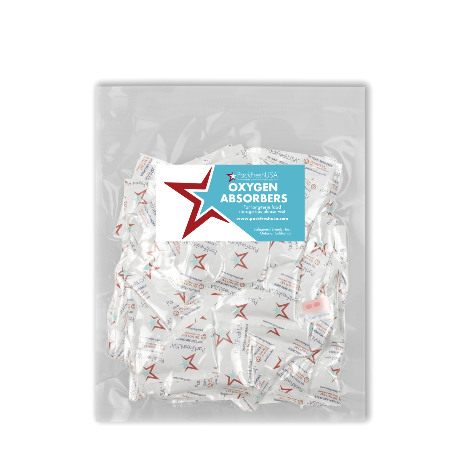PackFreshUSA Wholesale: 1000 (in 50-packs) 500cc Oxygen Absorbers Non Toxic gallery