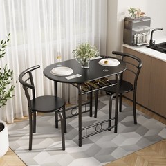 Lacoo 3-Piece Small Dining set, Table and Chair Set for 2 ,for Living Room