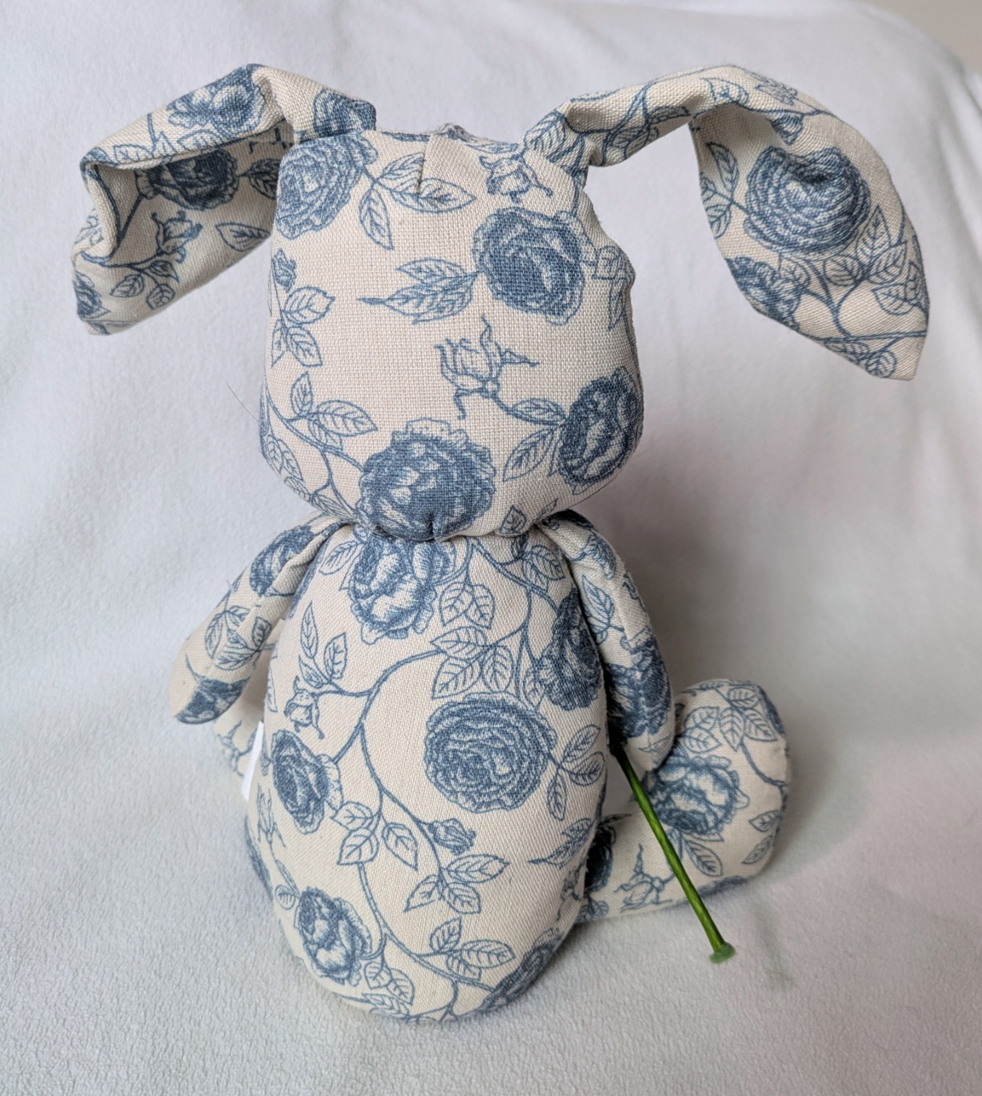 Bella Lux Collection Printaniere Fabric Bunny Plush Blue Toile Easter Decor New gallery