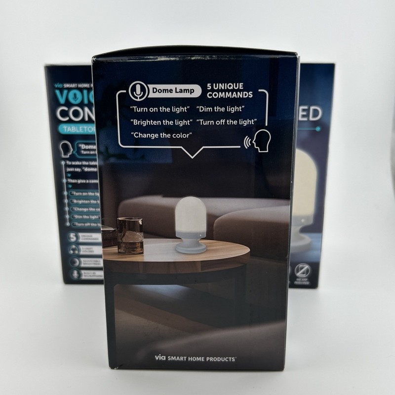 Voice Controlled Tabletop Lights Set of 3 Smart LED Clap Sound Activated Lamp gallery