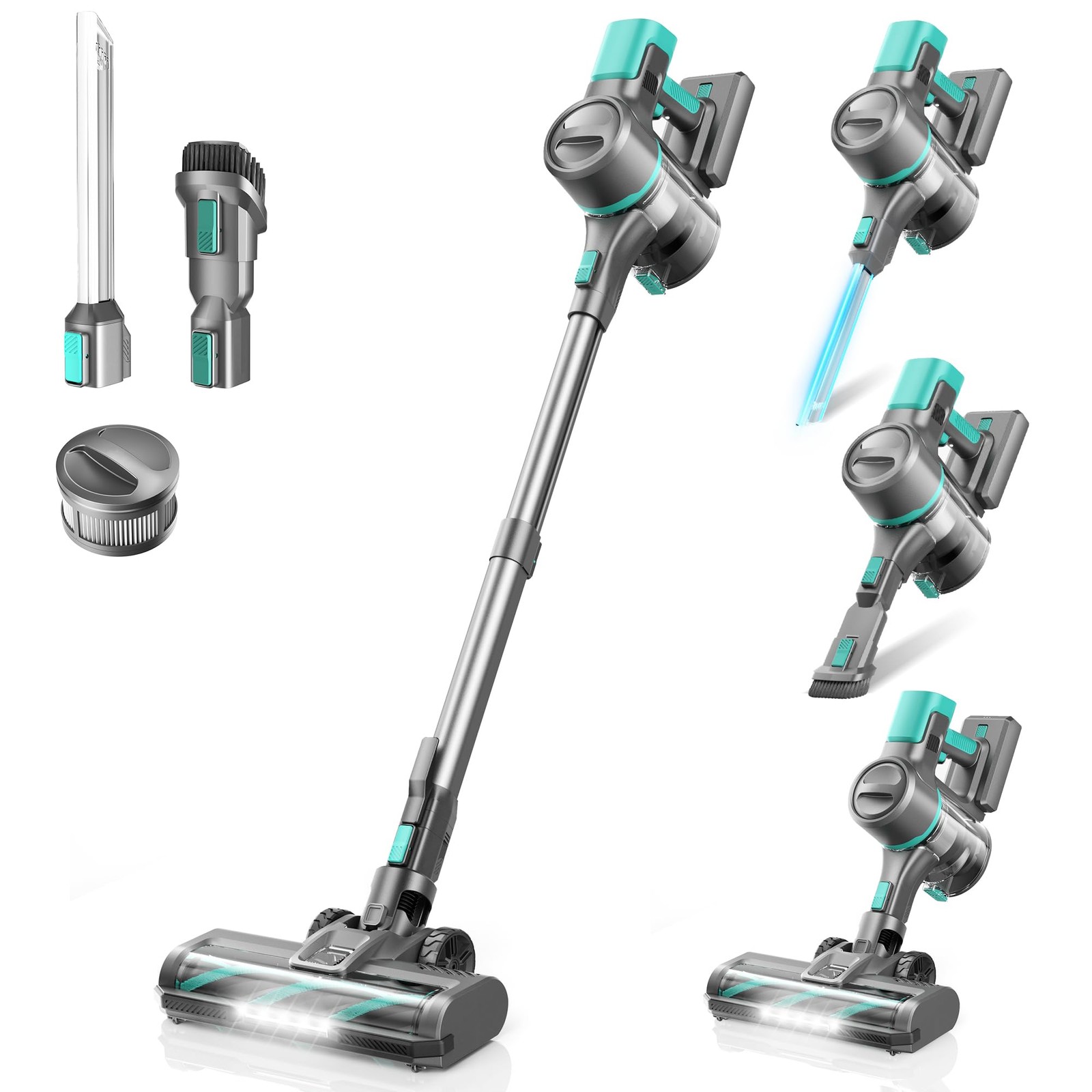 DEVOAC Cordless Vacuum Cleaner for Home, 45Kpa Lightweight Stick Vacuum gallery