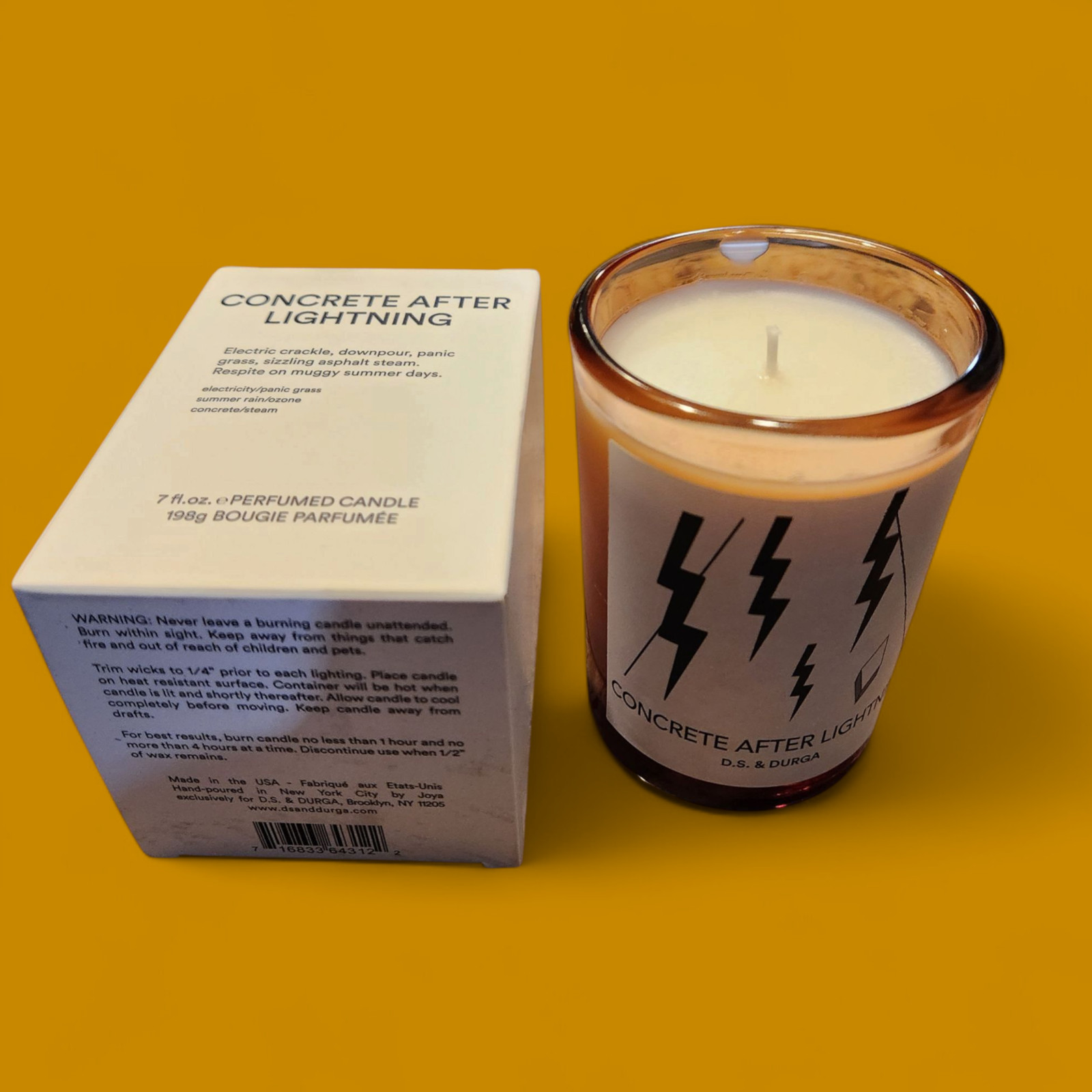 D.S. & Durga Concrete After Lightning Perfumed Candle, 7oz gallery