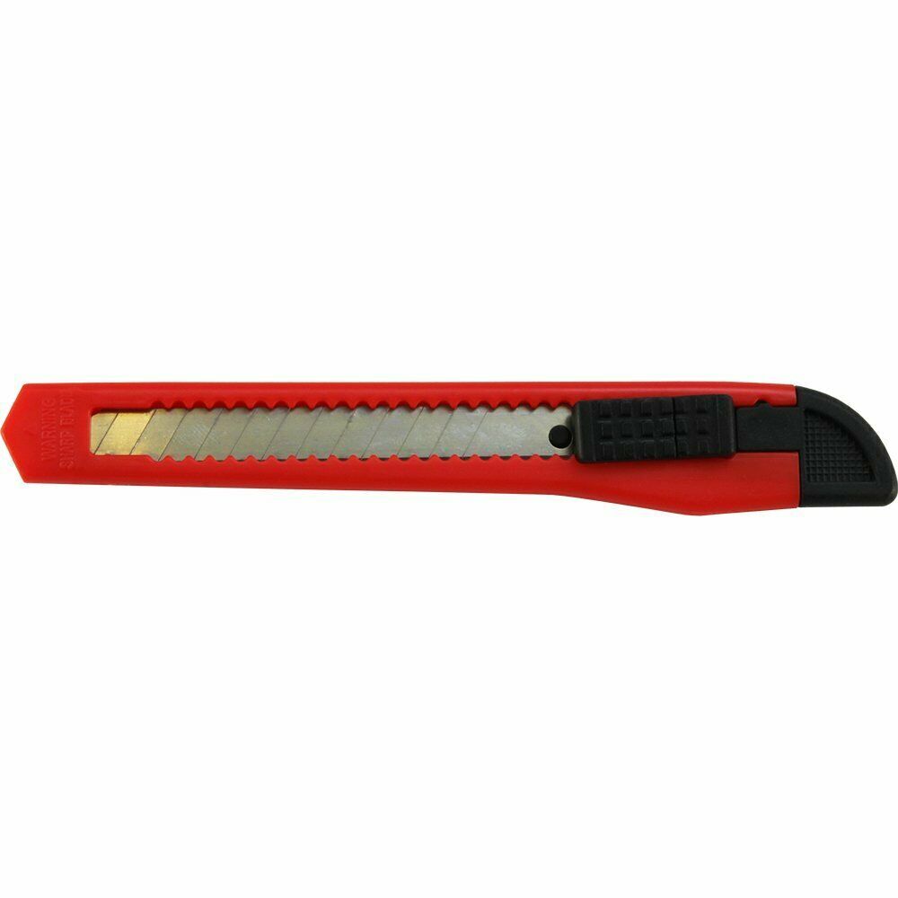 100 Bulk Small Red & Green Utility Knife Box Cutters Snap Off Blade 9MM Blade gallery