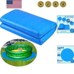 Versatile 24 Ft PVC Pool Ground Cloth – Ultimate Protection for Your Pool Base