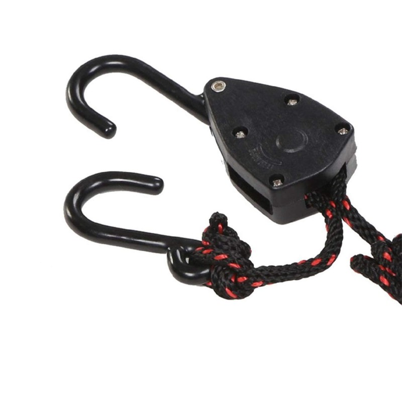4 Pack 1/8 Inch 8Ft Adjustable Rope Hanger Ratchet Kayak Canoe Tie Down Straps gallery