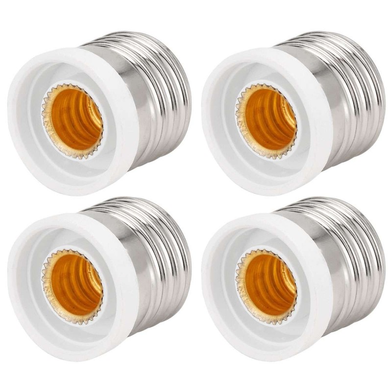 Light Bulb Socket Adapter Medium Base E26 E27 to E12 Candelabra Screw Reducer gallery