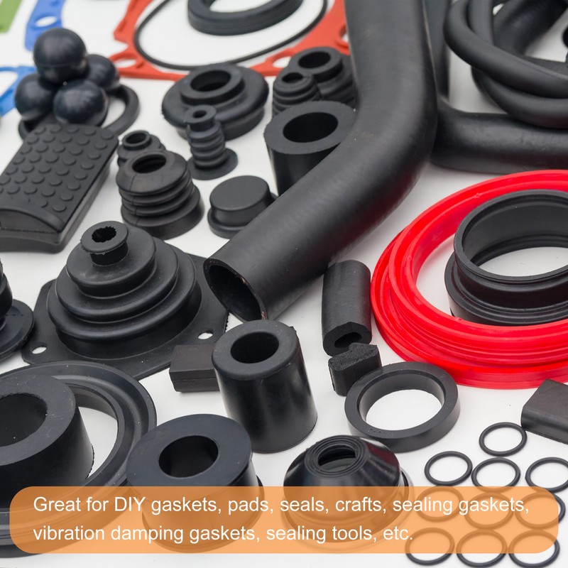 Neoprene Rubber Sheet Rolls Solid Rubber Seal Strip 1/4" x 0.2" x 11.5" gallery