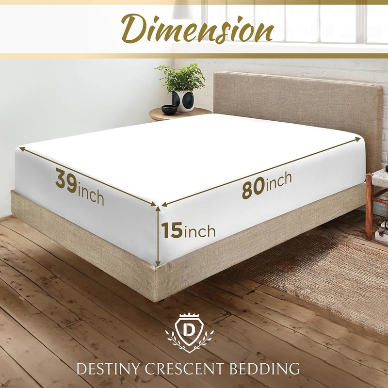 DESTINY CRESCENT BEDDING Hospital Twin Extra Long 100% Cotton Jersey Sheet Se... gallery