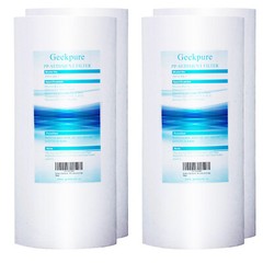 Geekpure 4 Pack PP Sediment Replacement Water Filter 4.5″ x 10″ – 5 Mic