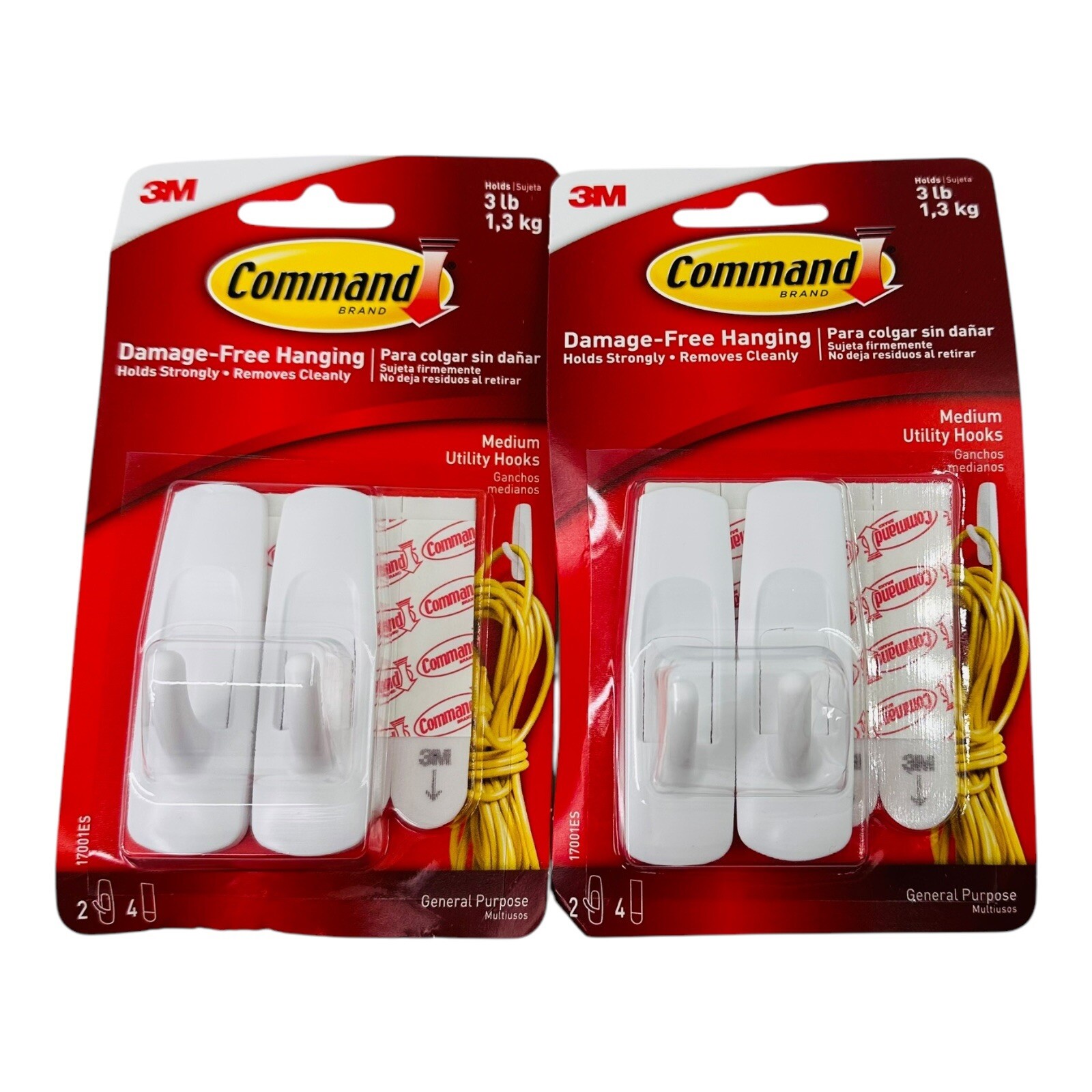 4 Hooks Command Medium Utility Hooks White General Purpose Hooks & Strips gallery