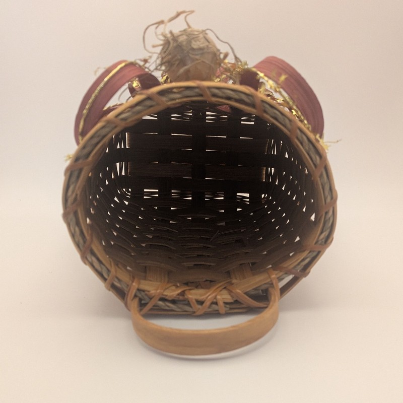 Vintage Angel Wicker Wall Hanging Basket Cottage Core Granny Style gallery