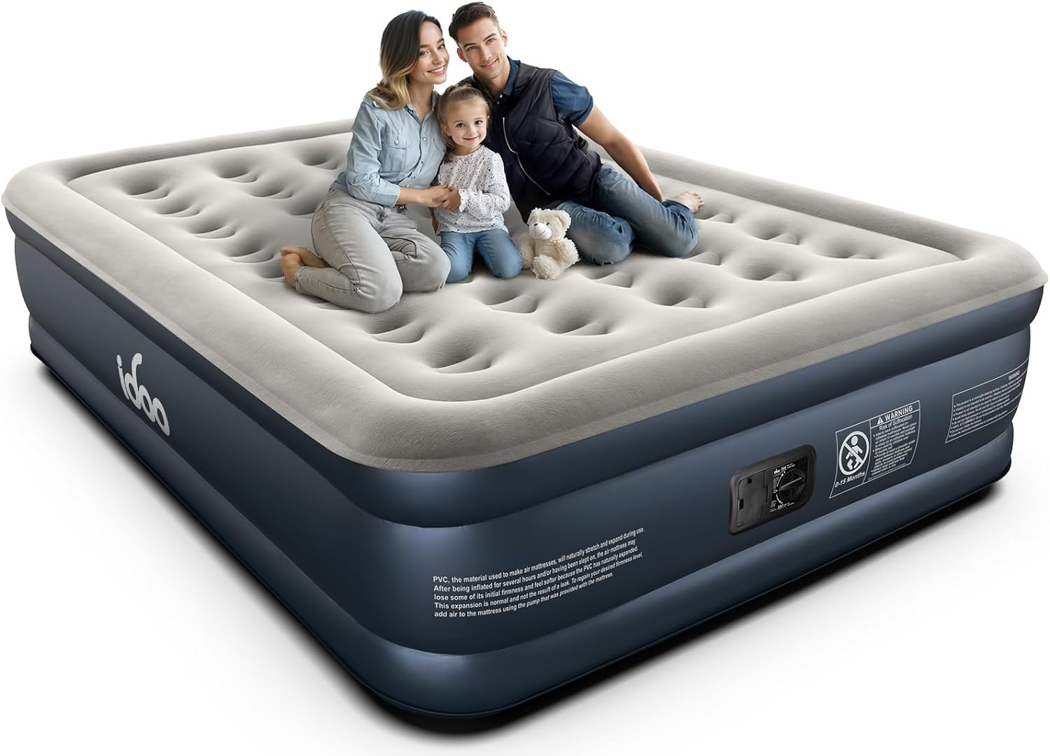 Colchon Inflable De Aire Levantado cama Queen Size Con Bomba gallery