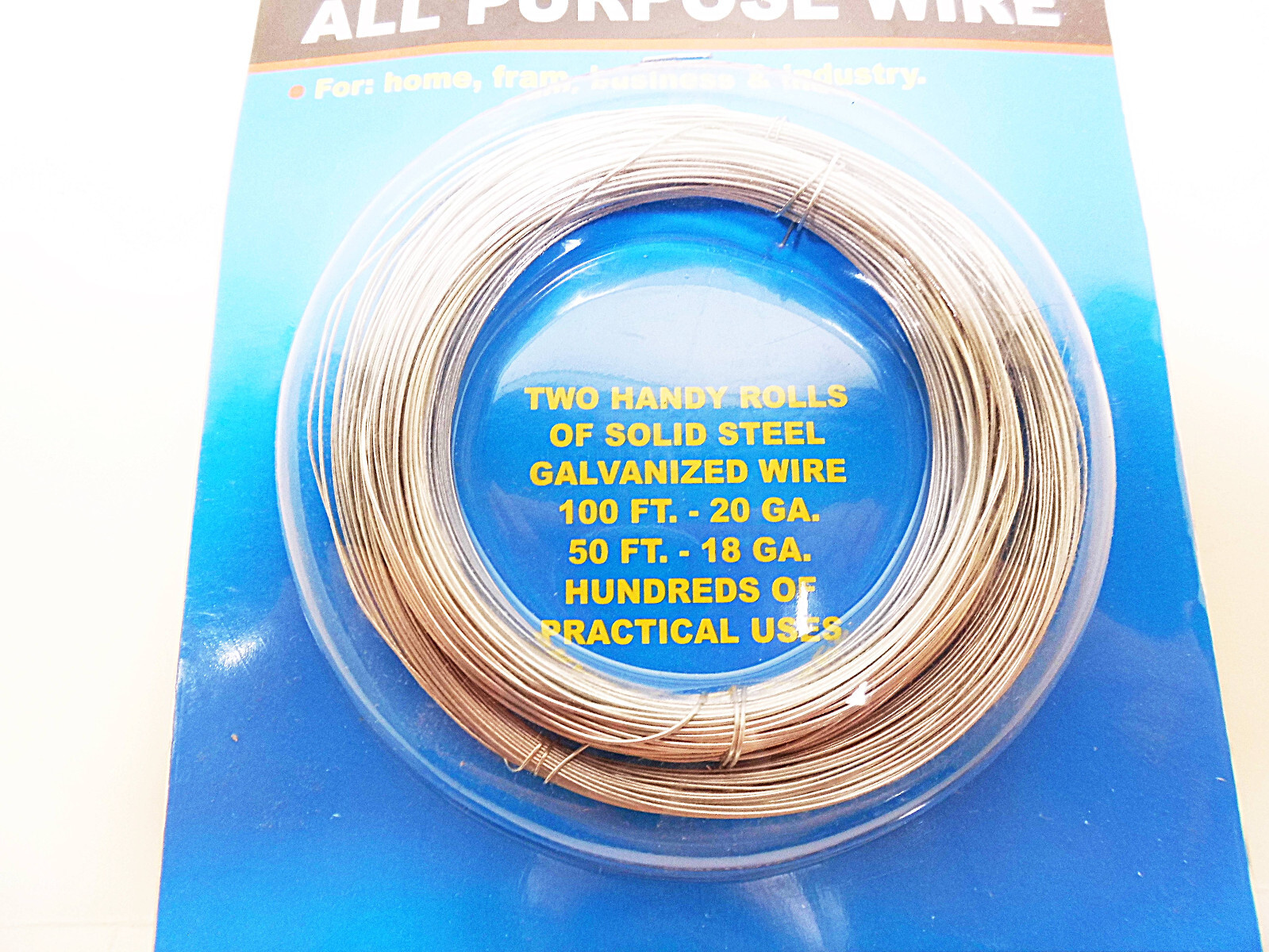 Galvanized Wire Steel 20 18 Gauge 150 Feet All Purpose Rolls Arts & Crafts 1pc gallery