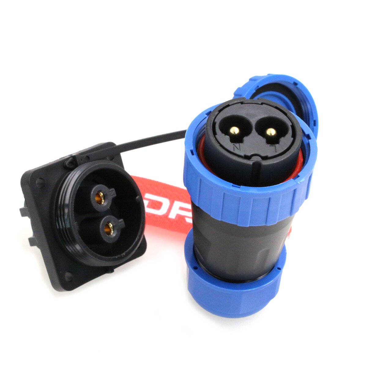 TY28 Solder-Free Screw Crimp Square Panel Mount Male Female Waterproof Connector gallery