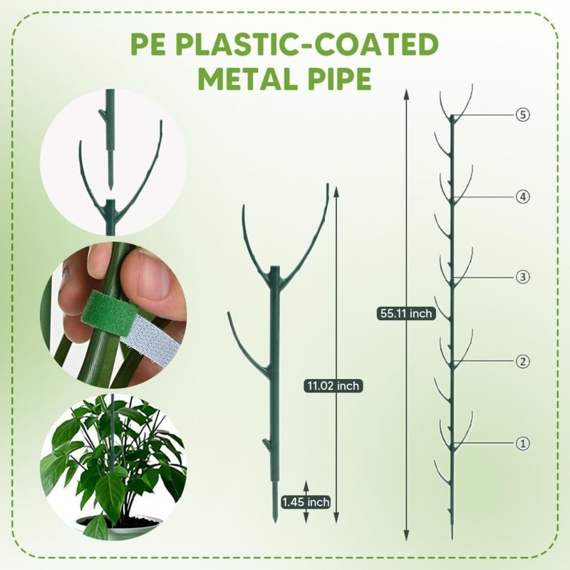 20-Pack Stackable Monstera Plant Support Stakes for Climbing Plants Stem Support gallery