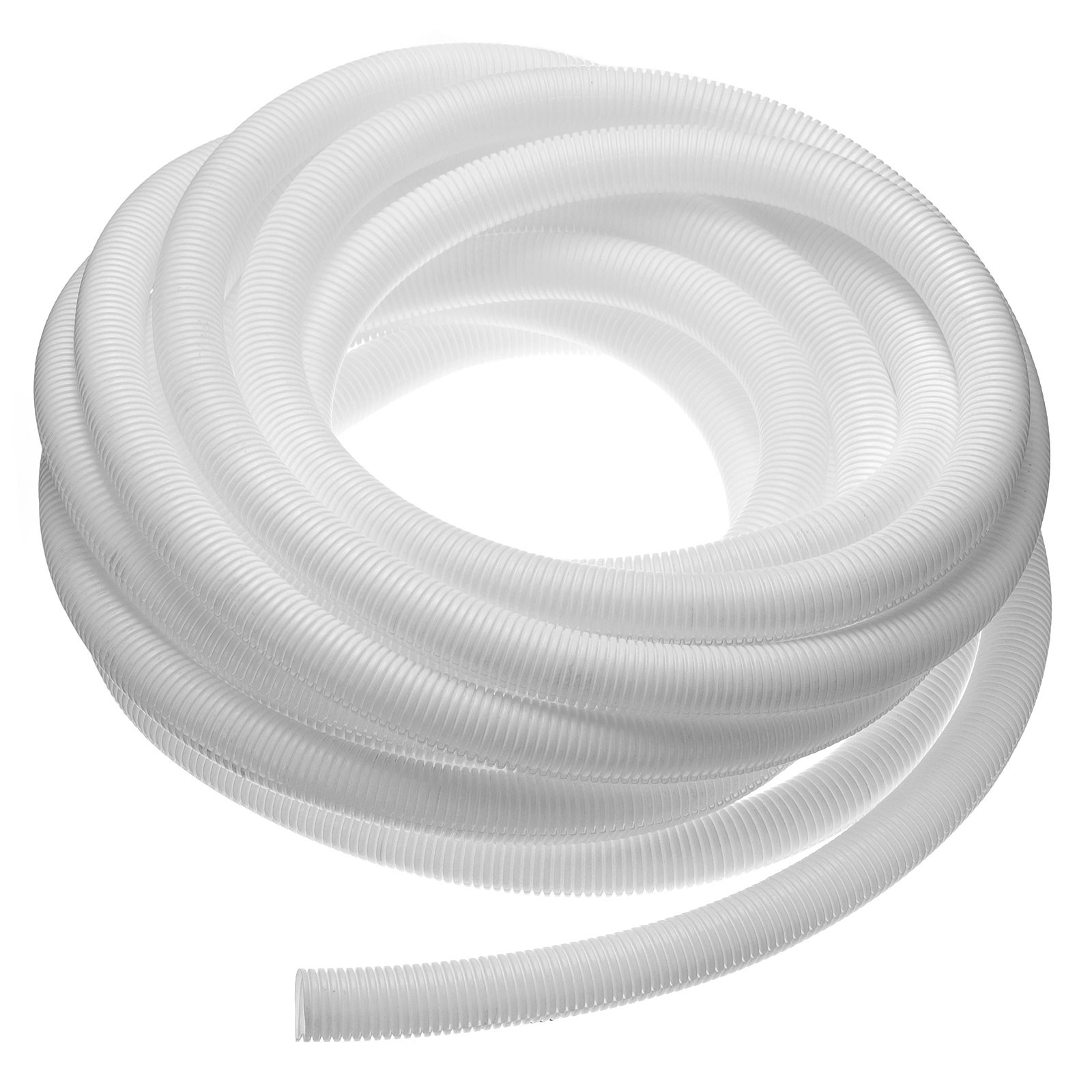 3/4 Inch x 33 Ft Split Wire Loom Tubing Guard Convoluted Flex White gallery