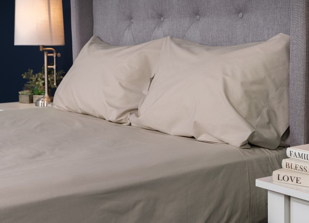 MyPillow 100% Cotton Percale Bed Sheets 200 Thread Count