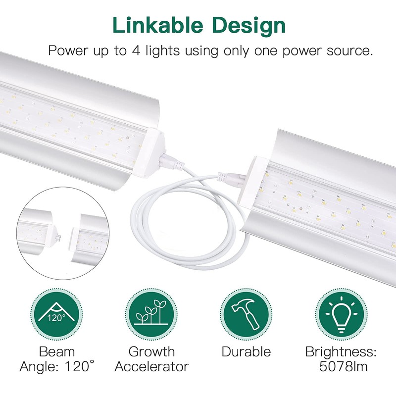 LED Grow Light Strips 2FT Full Spectrum 80W (2 Pack) for Indoor Plants gallery