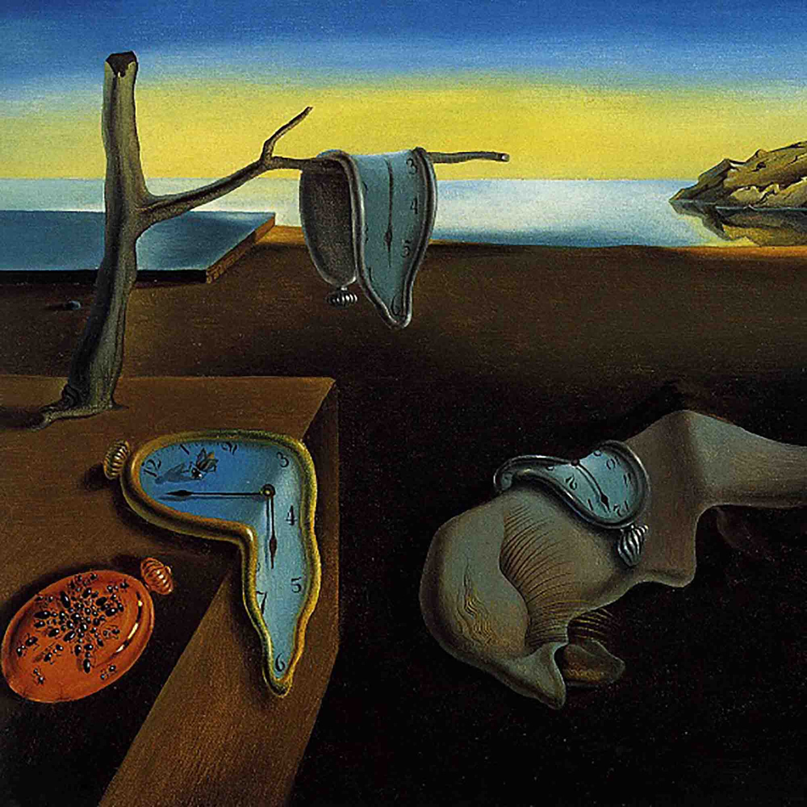 Salvador Dali Desk /Shelf Melting Clock - Silent & Fully Functional Clock gallery