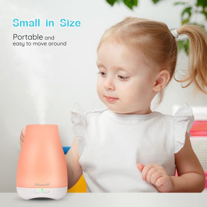 Diffusers, 100ml Colorful Essential Oil Diffuser with Adjustable Mist Mode, Auto gallery