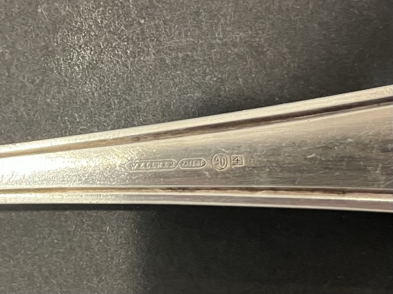 Vintage Wellner Two Piece Serving Set Silver Plate Spoon and Pie Server 90 Mark gallery