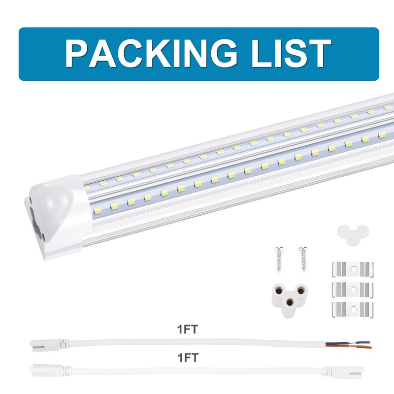 12Pack 72W 8FT Led Shop Light Bulbs, Led Tube Light T8 Integrated 8 Foot Fixture gallery