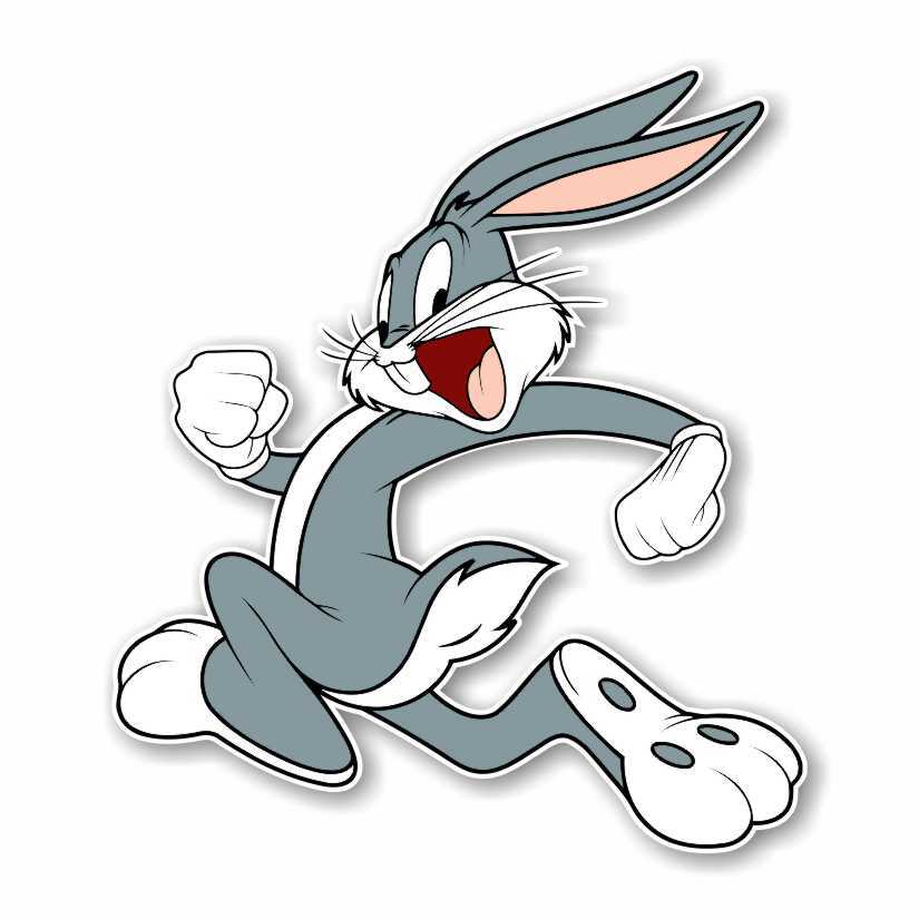Bugs Bunny Running Precision Cut Decal gallery