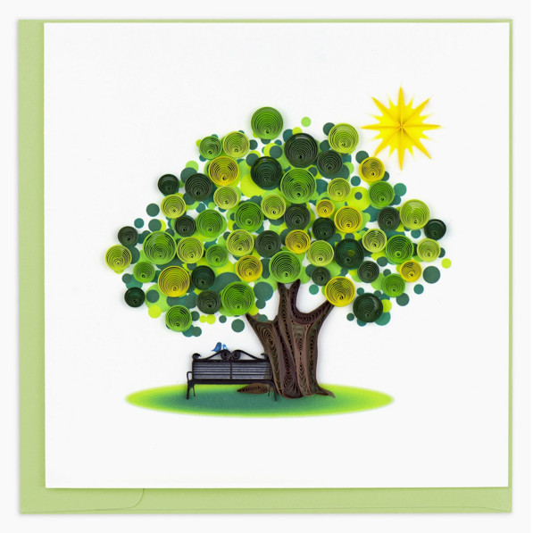 Quilling Card Quilled Summer Tree Card Greeting Card gallery