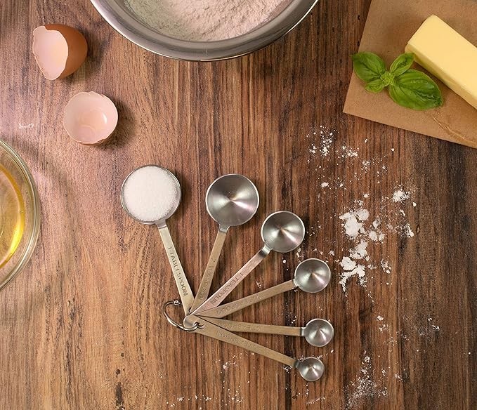 Hic Stainless steel Six piece measuring spoon set 6 48012 gallery