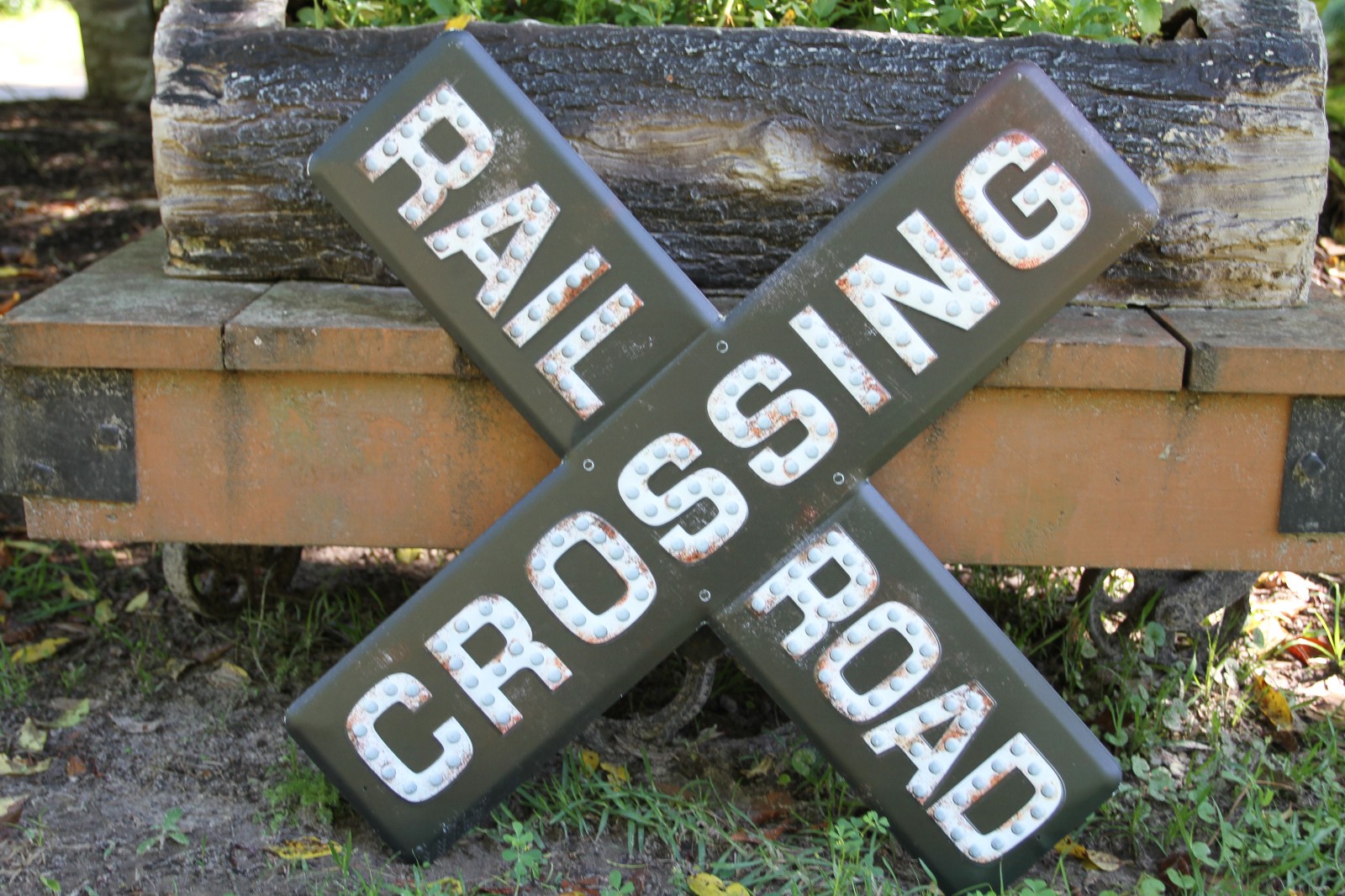 RAILROAD CROSSING Sign,Collectible Train Memorabilia,Transportation T-RRS gallery