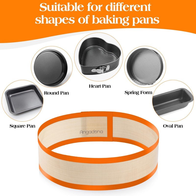 Silicone Baking Mat for Springform Pan 9 inch, Prevent cake from Sticking to ... gallery
