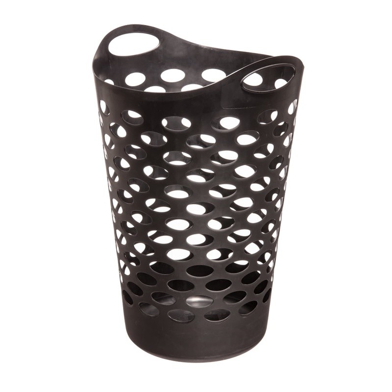 Flexible Laundry Hamper W/ Carrying Handles Ventilation Holes Round Basket New gallery