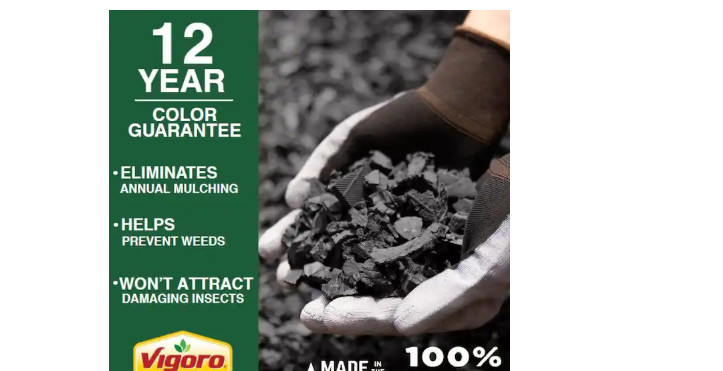 0.8 cu. ft. Black Bagged Recycled Rubber Mulch gallery
