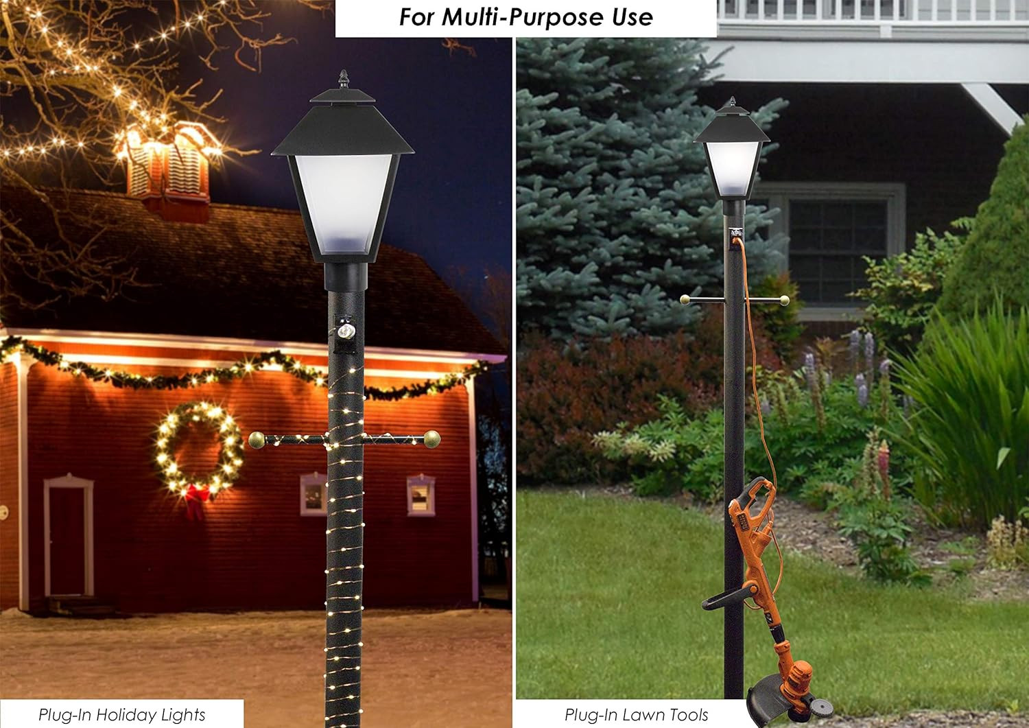 Electrical Outlet for Outdoor Lamp Post and Poles Black gallery