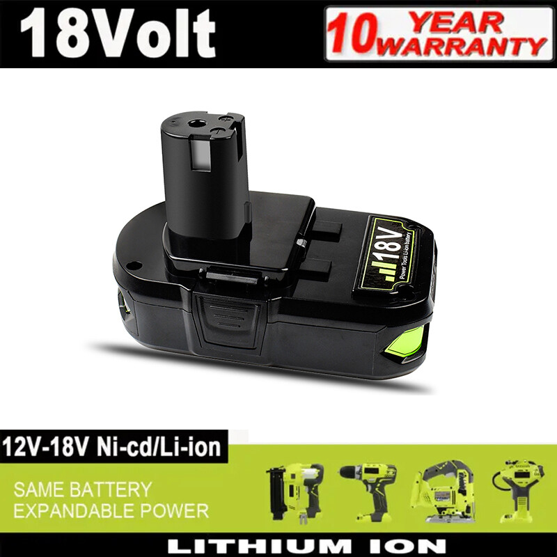 P102 Replacement For RYOBI P190 18V Compact Lithium Battery P107 P108 One Plus gallery