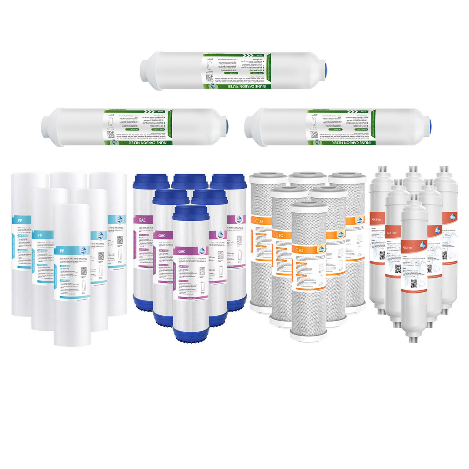 6 Stage Reverse Osmosis Sediment GAC Carbon Block pH+ Alkaline RO Water Filter gallery