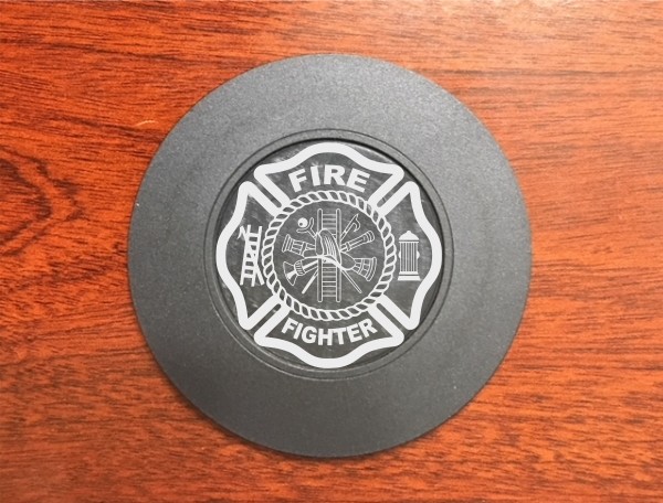 Firefighter Rescue Department EMT EMS Drink Coaster Gift SET USA Home Bar gallery
