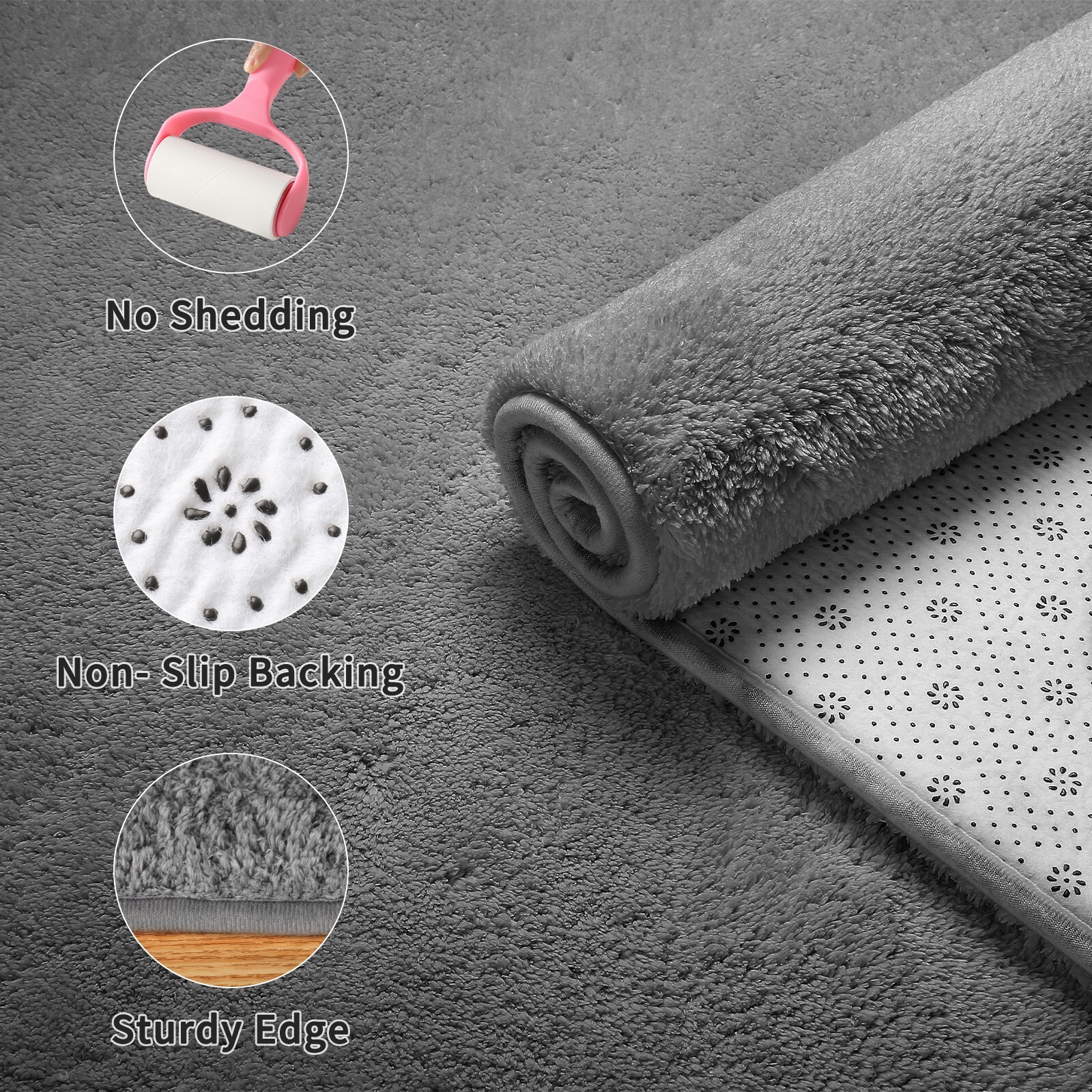 Plush Shaggy Large Area Rug – Soft, Non-Slip Carpet for Living Room & Bedroom gallery
