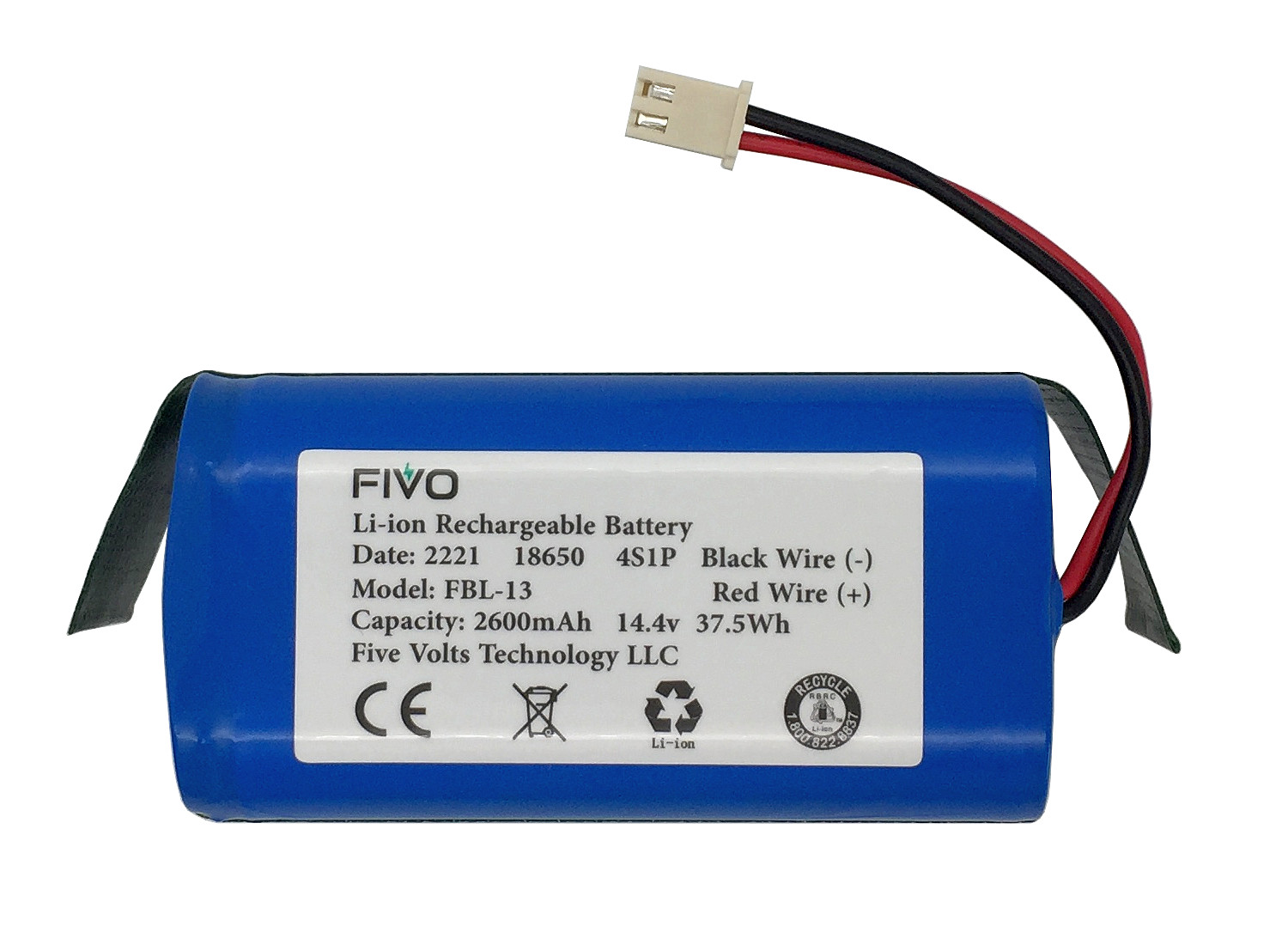Replacement Battery for Shark Ion R75 RV85 RV850 RV750-N RVBAT850(2-prongs plug) gallery