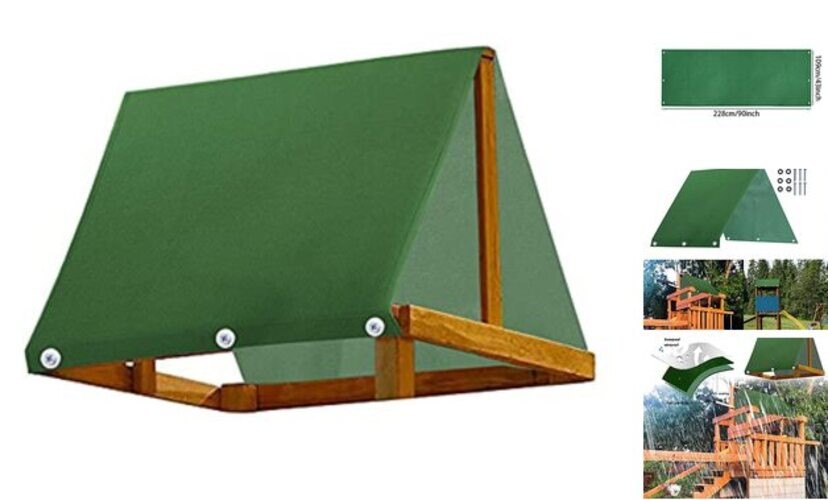 Swing Set Canopy Replacement Cover, 43" x 90" (109 x 228 cm) 600D Oxford Cloth