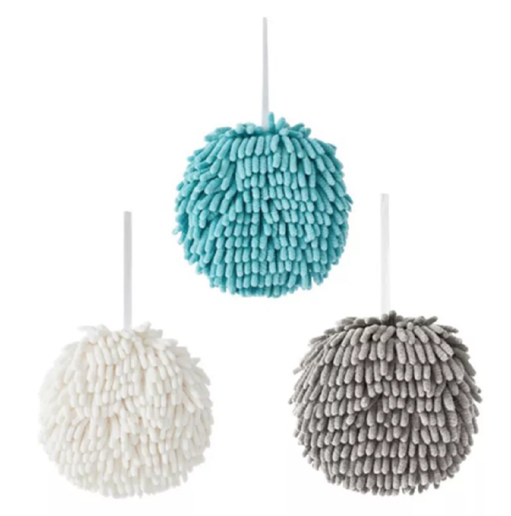 3 Pcs Super Absorbent Hand Towel Ball - Fast Drying, Skin-Friendly Hanging Towel gallery